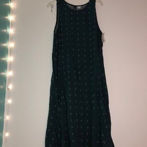 Blue and white dress